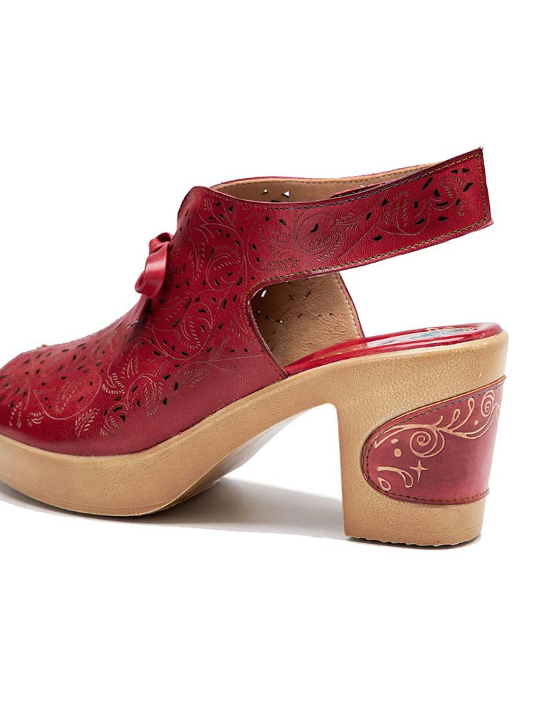 Crimson Tulip Sandal