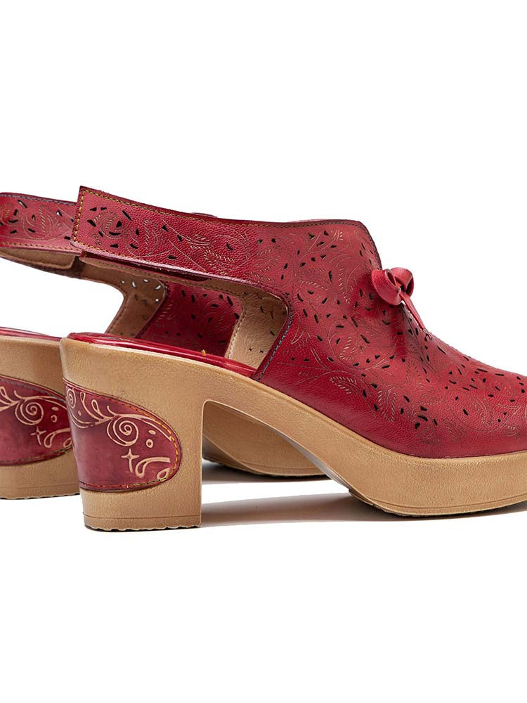 Crimson Tulip Sandal