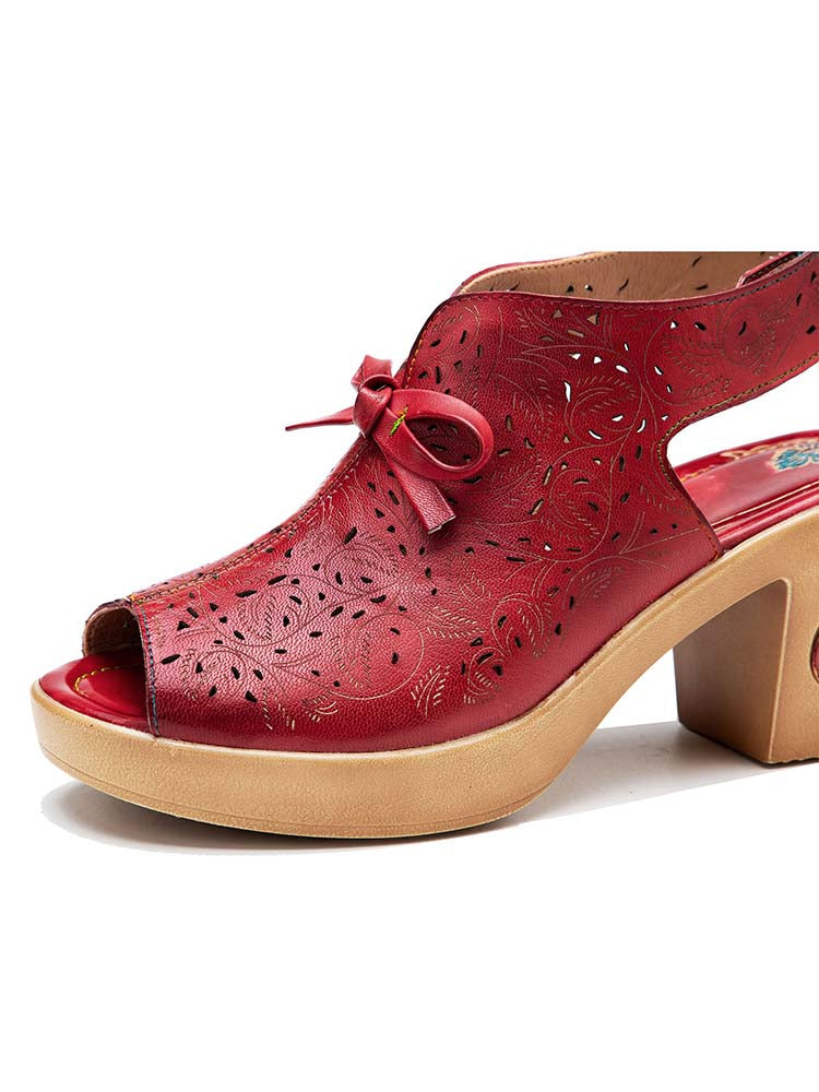 Crimson Tulip Sandal