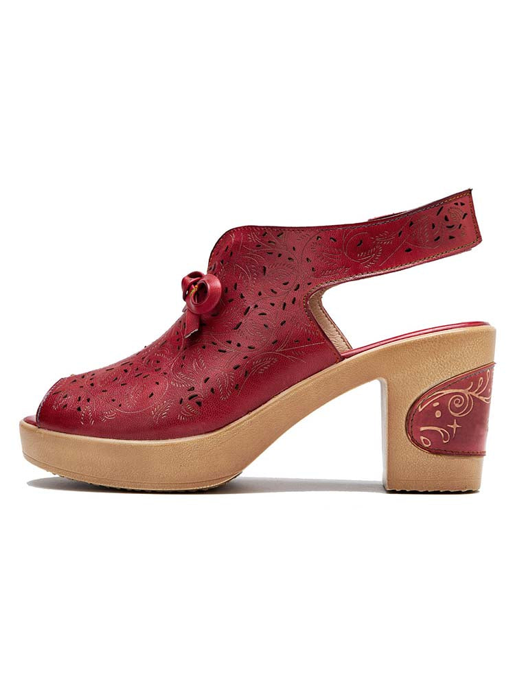 Crimson Tulip Sandal