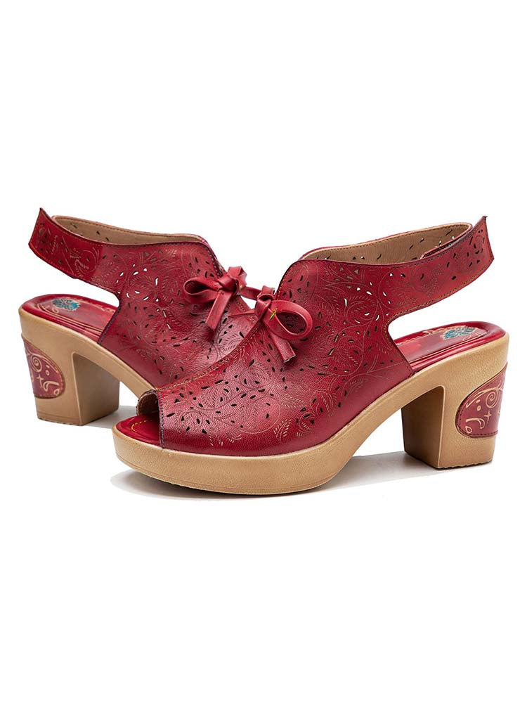 Crimson Tulip Sandal