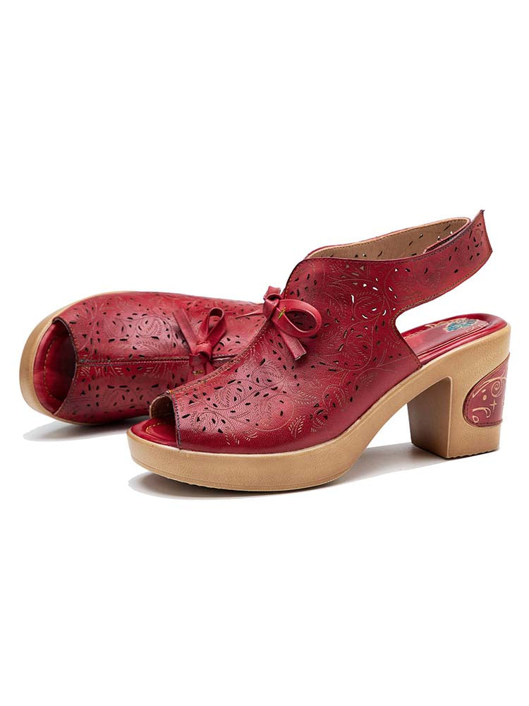 Crimson Tulip Sandal