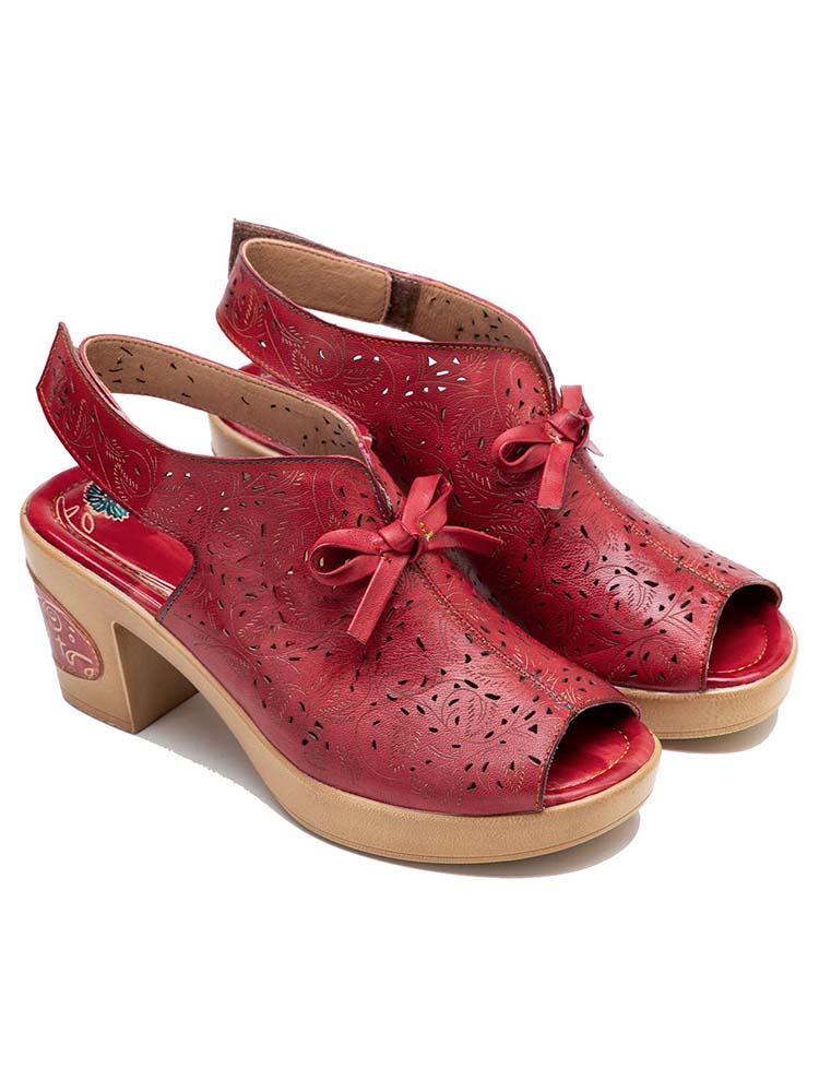 Crimson Tulip Sandal