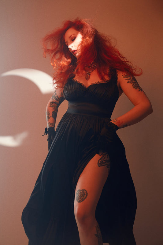 Midnight Veil Dress