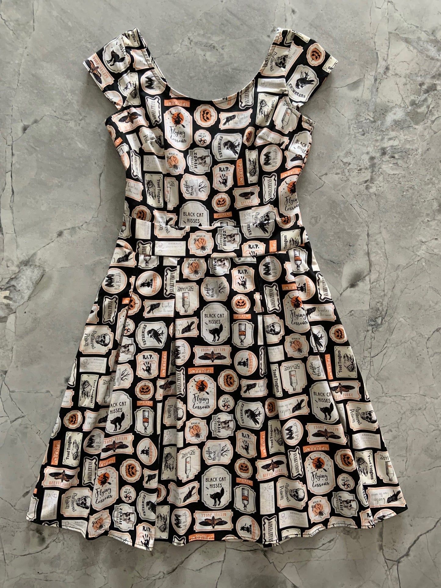 Margaret Dress in Halloween Print - Small only