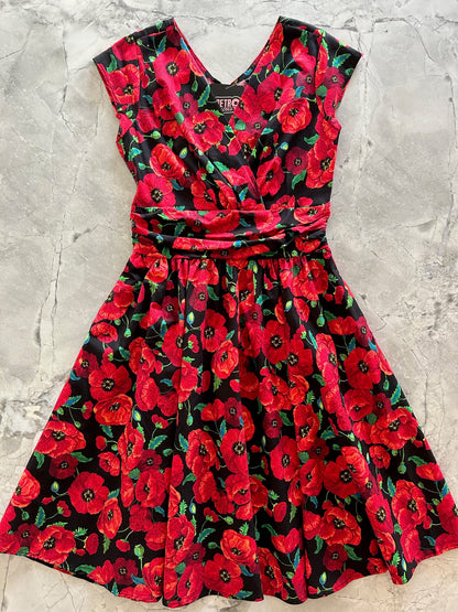 Poppy Flower Greta Dress