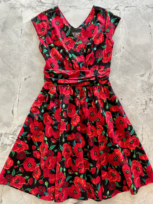 Poppy Flower Greta Dress