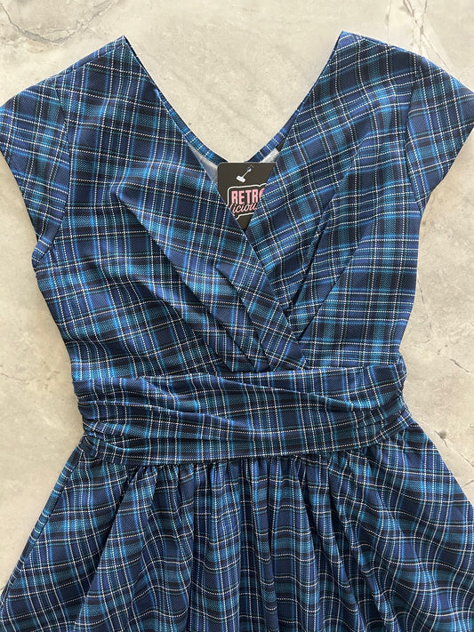 Blue Plaid Greta Dress