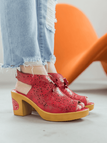 Crimson Tulip Sandal