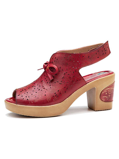 Crimson Tulip Sandal