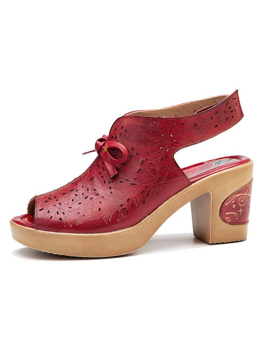 Crimson Tulip Sandal