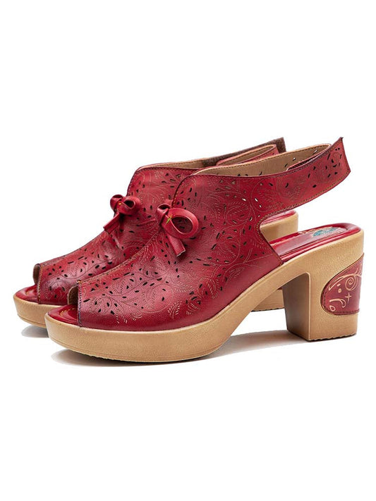 Crimson Tulip Sandal