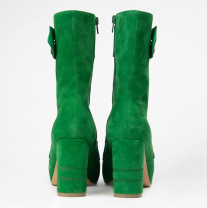 Marta Green Suede Boot