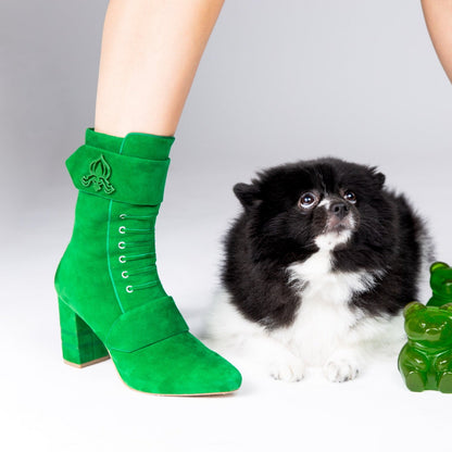 Marta Green Suede Boot