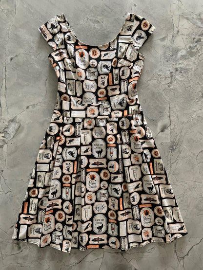 Margaret Dress in Halloween Print - Small only