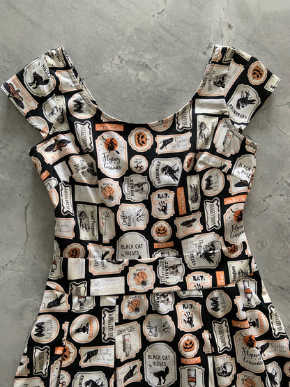 Margaret Dress in Halloween Print - Small only