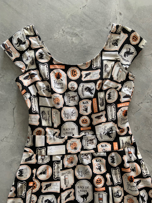 Margaret Dress in Halloween Print - Small only